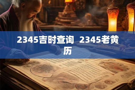 2345吉时查询  2345老黄历