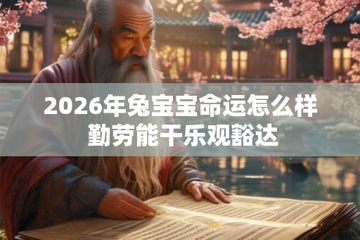 2026年兔宝宝命运怎么样 勤劳能干乐观豁达