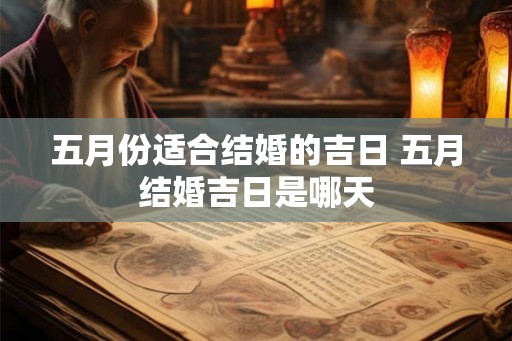五月份适合结婚的吉日 五月结婚吉日是哪天