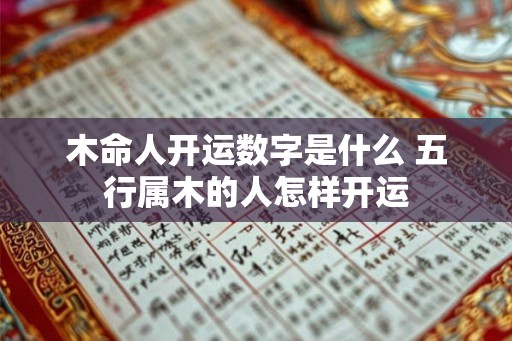 木命人开运数字是什么 五行属木的人怎样开运 木命人开运数字是什么 五行属木的人怎样开运