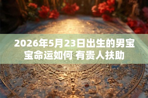 2026年5月23日出生的男宝宝命运如何 有贵人扶助 2026年5月23日出生的男宝宝命运如何 有贵人扶助