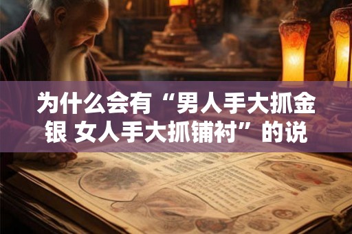 为什么会有“男人手大抓金银 女人手大抓铺衬”的说法 为什么会有“男人手大抓金银 女人手大抓铺衬”的说法