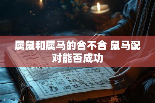 属鼠和属马的合不合 鼠马配对能否成功