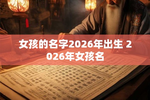 女孩的名字2026年出生 2026年女孩名
