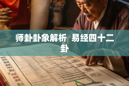 师卦卦象解析  易经四十二卦