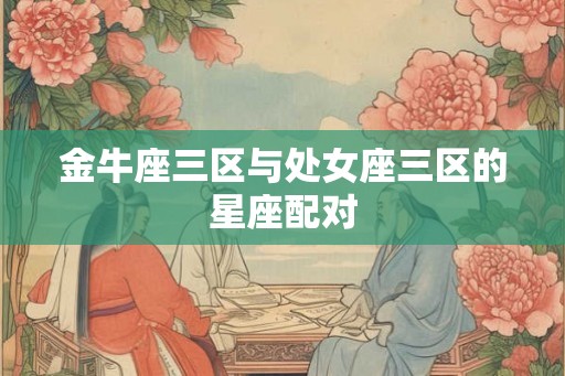 金牛座三区与处女座三区的星座配对