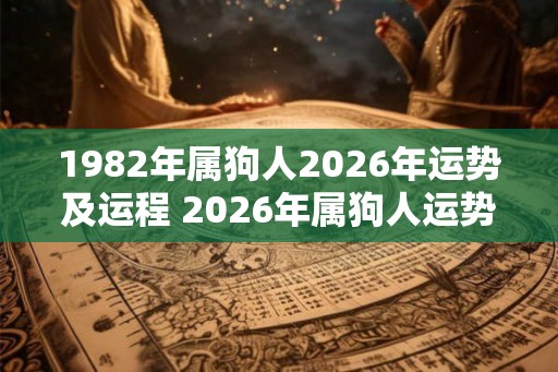 1982年属狗人2026年运势及运程 2026年属狗人运势如何