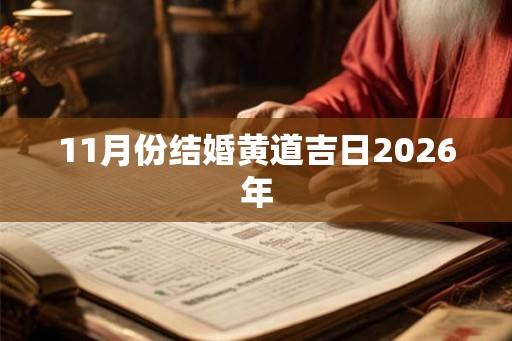 11月份结婚黄道吉日2026年