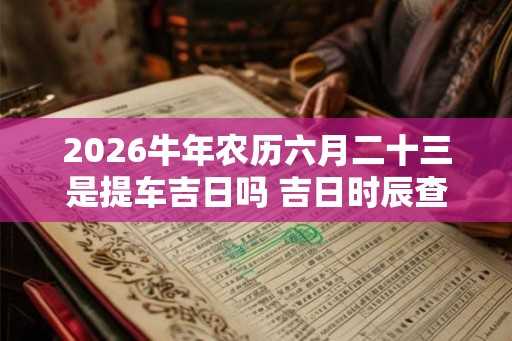 2026牛年农历六月二十三是提车吉日吗 吉日时辰查询 2026牛年农历六月二十三是提车吉日吗 吉日时辰查询