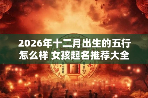 2026年十二月出生的五行怎么样 女孩起名推荐大全