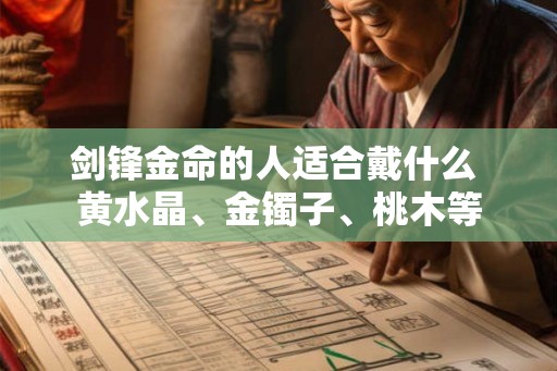 剑锋金命的人适合戴什么 黄水晶、金镯子、桃木等