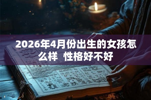 2026年4月份出生的女孩怎么样  性格好不好