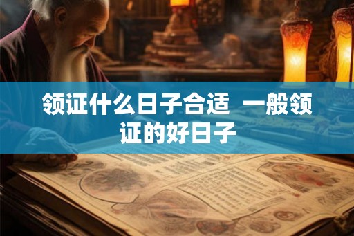 领证什么日子合适  一般领证的好日子