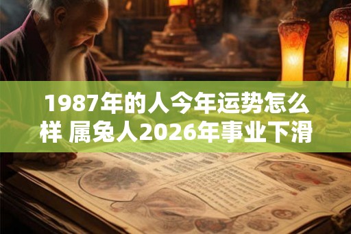 1987年的人今年运势怎么样 属兔人2026年事业下滑