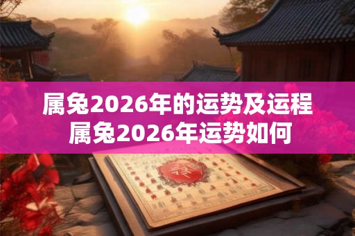 属兔2026年的运势及运程 属兔2026年运势如何