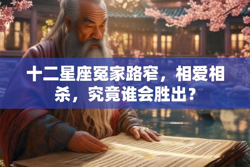 十二星座冤家路窄,相爱相杀,究竟谁会胜出? 十二星座冤家路窄,相爱相杀,究竟谁会胜出?