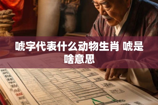 唬字代表什么动物生肖 唬是啥意思