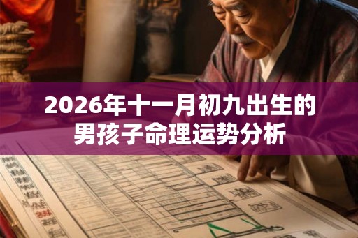 2026年十一月初九出生的男孩子命理运势分析 2026年十一月初九出生的男孩子命理运势分析