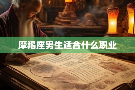 摩羯座男生适合什么职业