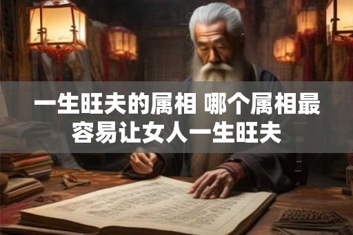 一生旺夫的属相 哪个属相最容易让女人一生旺夫