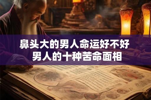 鼻头大的男人命运好不好  男人的十种苦命面相