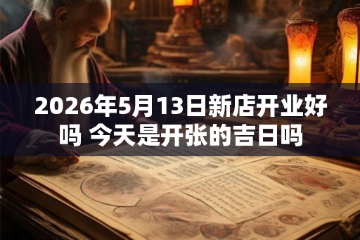 2026年5月13日新店开业好吗 今天是开张的吉日吗