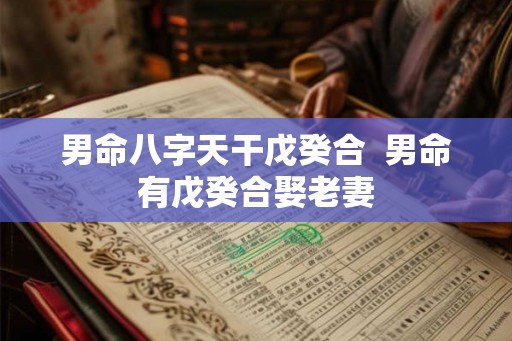 男命八字天干戊癸合  男命有戊癸合娶老妻