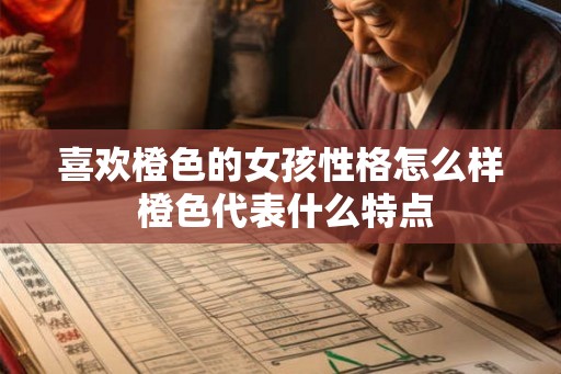 喜欢橙色的女孩性格怎么样 橙色代表什么特点