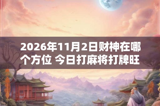 2026年11月2日财神在哪个方位 今日打麻将打牌旺运方位