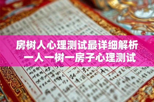 房树人心理测试最详细解析 一人一树一房子心理测试 房树人心理测试最详细解析 一人一树一房子心理测试