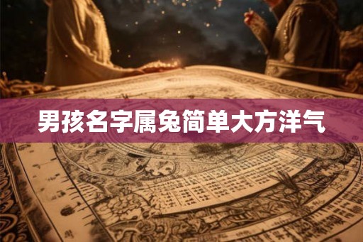 男孩名字属兔简单大方洋气