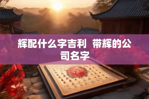 辉配什么字吉利  带辉的公司名字