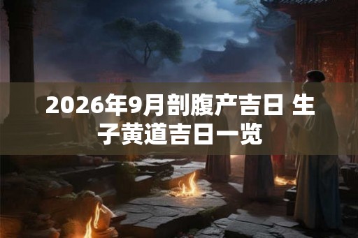 2026年9月剖腹产吉日 生子黄道吉日一览
