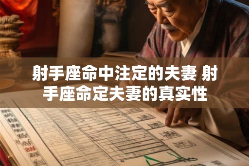 射手座命中注定的夫妻 射手座命定夫妻的真实性