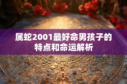 属蛇2001最好命男孩子的特点和命运解析