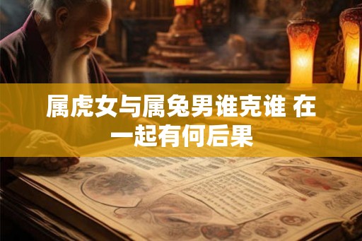 属虎女与属兔男谁克谁 在一起有何后果