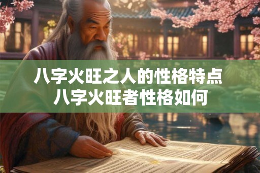 八字火旺之人的性格特点 八字火旺者性格如何
