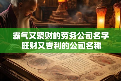 霸气又聚财的劳务公司名字 旺财又吉利的公司名称