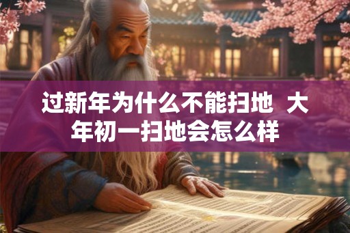 过新年为什么不能扫地 大年初一扫地会怎么样 过新年为什么不能扫地 大年初一扫地会怎么样