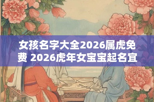 女孩名字大全2026属虎免费 2026虎年女宝宝起名宜用字 女孩名字大全2026属虎免费 2026虎年女宝宝起名宜用字