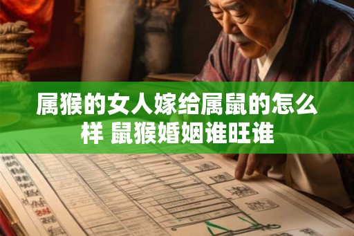 属猴的女人嫁给属鼠的怎么样 鼠猴婚姻谁旺谁