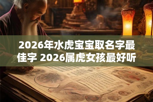 2026年水虎宝宝取名字最佳字 2026属虎女孩最好听的名字
