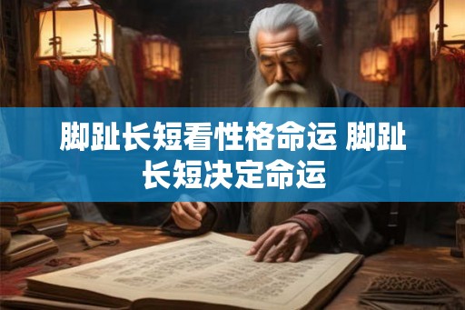 脚趾长短看性格命运 脚趾长短决定命运