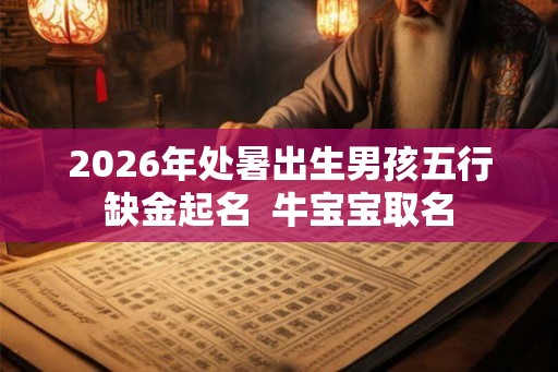 2026年处暑出生男孩五行缺金起名 牛宝宝取名 2026年处暑出生男孩五行缺金起名 牛宝宝取名