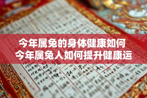 今年属兔的身体健康如何 今年属兔人如何提升健康运