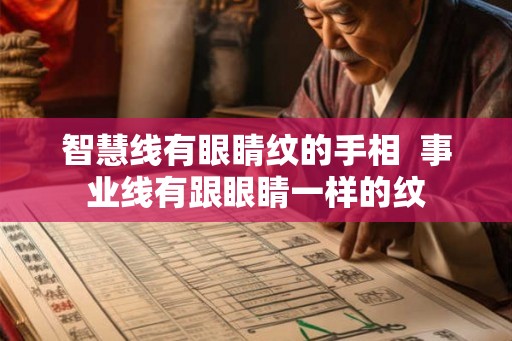 智慧线有眼睛纹的手相  事业线有跟眼睛一样的纹