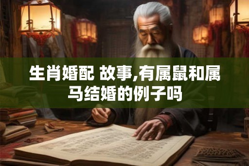 生肖婚配 故事,有属鼠和属马结婚的例子吗