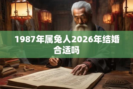 1987年属兔人2026年结婚合适吗 1987年属兔人2026年结婚合适吗