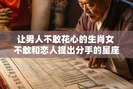 让男人不敢花心的生肖女 不敢和恋人提出分手的星座 让男人不敢花心的生肖女 不敢和恋人提出分手的星座