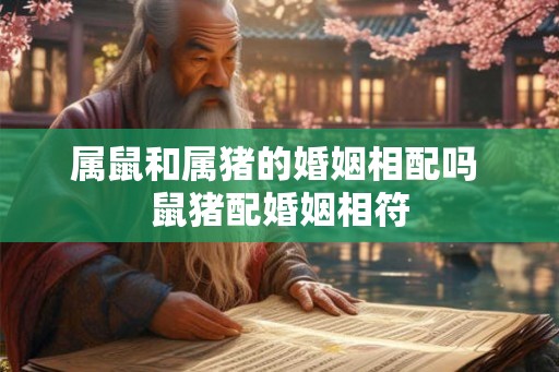 属鼠和属猪的婚姻相配吗 鼠猪配婚姻相符